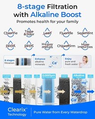 Waterdrop G5P500A Alkaline Mineral pH+ Reverse Osmosis Water Filter, Reduces TDS
