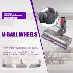 Ball Wheel for Dyson V10 V11 V15 Vacuum Cleaner 100W High Torque Cleaner Head