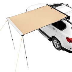 4.6×6.6ft Efficient Setup Car Awning Fits Roof Racks SUV Van Compatible