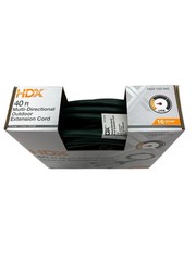 HDX 40’ 16/3 Multi-Directional Outdoor Extension Cord, 1-to-3 Splitter 40 Foot