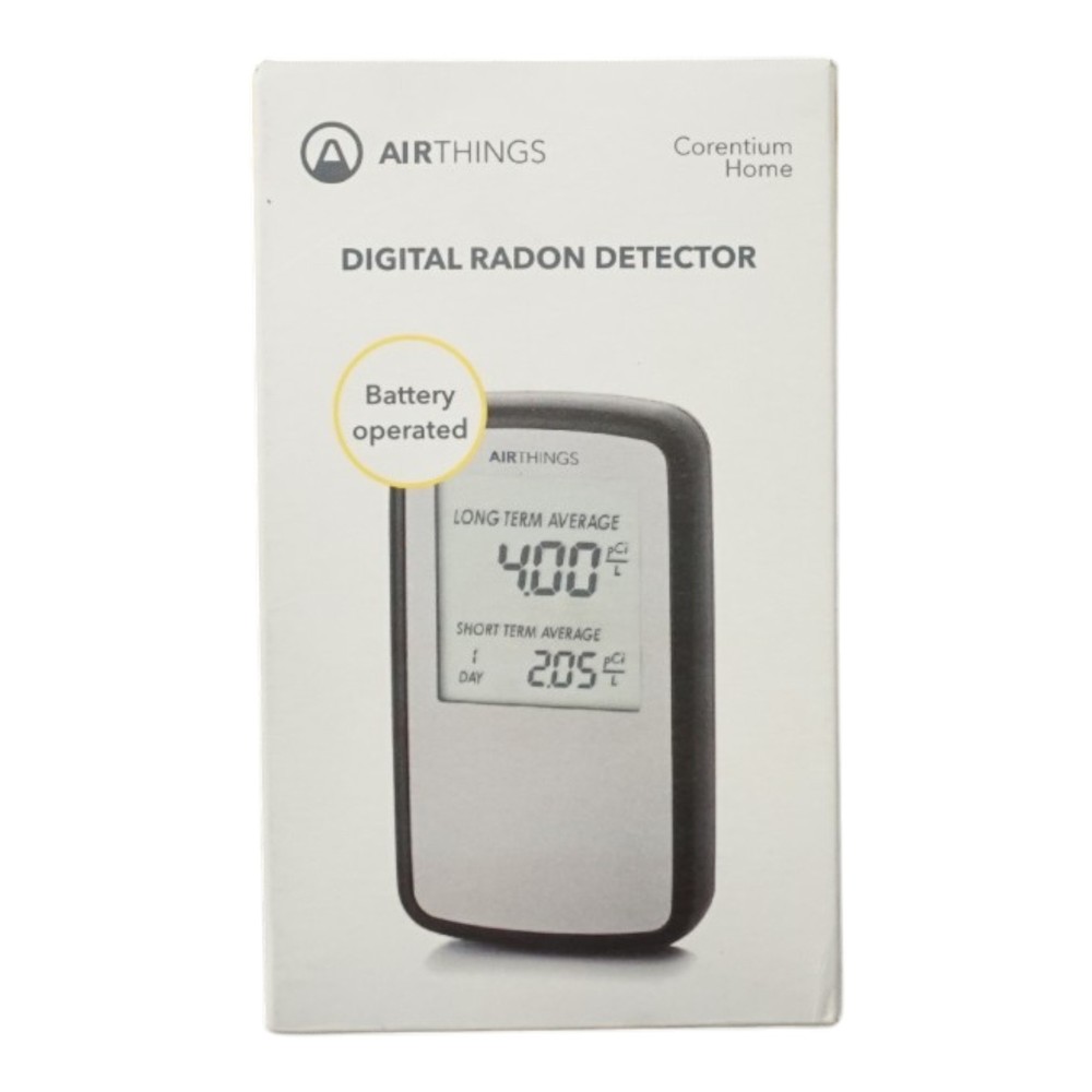 Airthings Corentium Home Radon Detector 223 Portable, Lightweight, Easy-to-Use