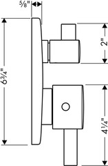 Ecostat Chrome Thermostatic Shower Valve Trim with Easy Temperature Control