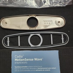 Moen 183354 Kitchen Faucet 10 1/4″ Deckplate to cover unused holes for 1 hole