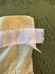 Vintage JC Penny Yellow & White Eyelet Ruffle Valance