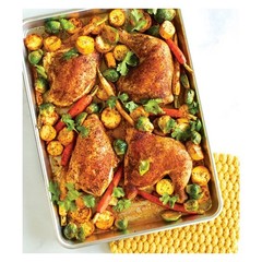 Naturals Jumbo Cookie Sheet: Aluminum Baking Pan, Oven-Safe, Silver