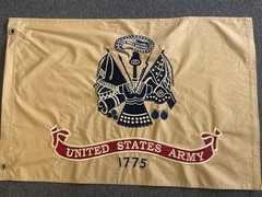 United States Army Cotton Flag 2′ x 3′ Embroidered Stitched brass grommets NEW