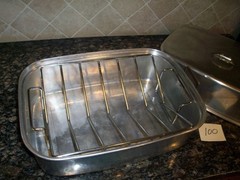 Vtg 3 pc Aluminum Roaster Roasting Pan Turkey WEAR EVER STYLE HEAVY DUTY RACK