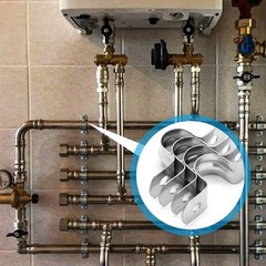 50 Pcs 1/2″ Stainless Steel Pipe Strap Clamps Two Hole Strap for Conduit Cables.