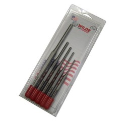 Wilde Tool 5pc Pin Punch Set MADE IN USA 3/32 – 1/4” Inch Professional Quality