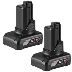Bosch GBA12V60 2 Pack Genuine OEM 12V Max 6Ah Li-Ion Batteries – 1607A3506H-2PK