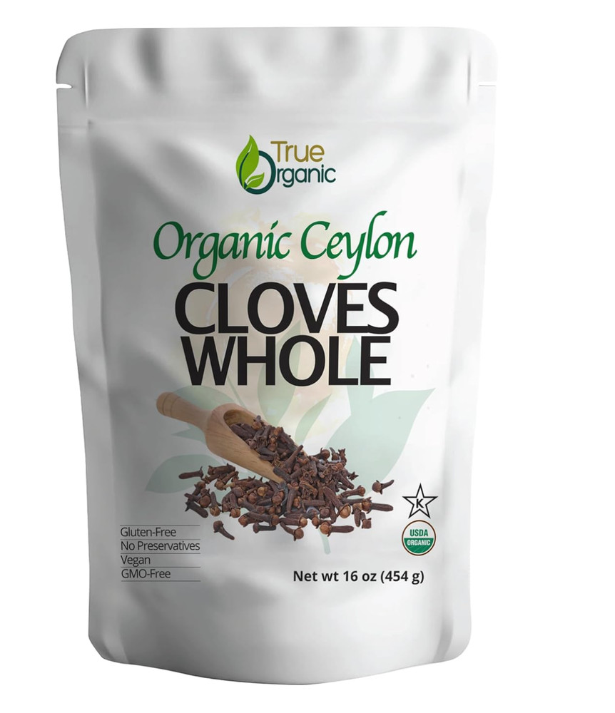Organic Ceylon Cloves Whole 1 lb Non-GMO Kosher Certified Fresh Bulk