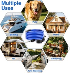 30FT 360Days Fresh Water Hose for RV, Drinking Water Safe & -45°F 2 in 1 Heated