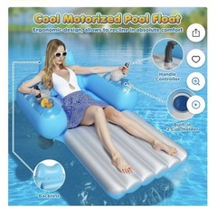 Inflatable Motorized Pool Floats for Adults – Rechargeable Pool Lounger with …