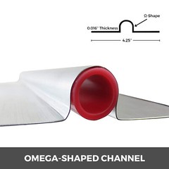 200-4′ Omega Aluminum Radiant Floor Heat Transfer Plates for 1/2″ PEX Tubing