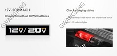New DEWALT DCB1104 DCB115 12V – 20V MAX Li-Ion High Speed Charger 220V – 240V