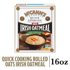 McCann’s Irish Oatmeal, Quick Cooking Rolled 16 Ounce (Pack of 1), Original