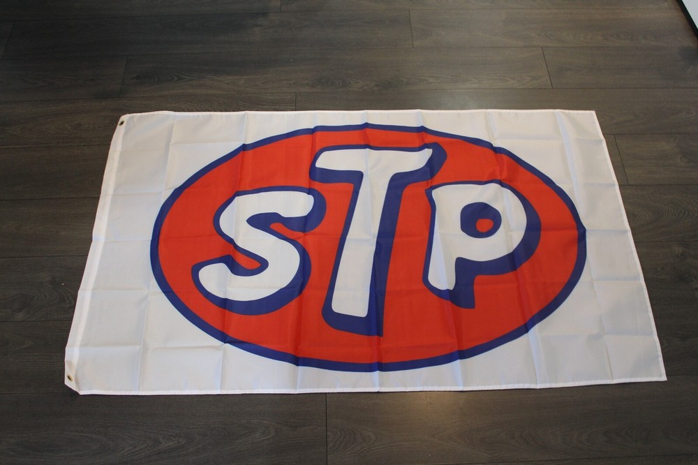 STP Motor Oil Banner Flag 3×5 feet Shop Auto Mechanic Garage Man Cave