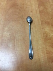 Princess House BARRINGTON Stainless Frosted 18/10 Flatware ICED TEA SPOON