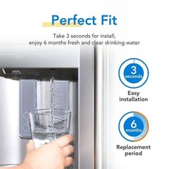 For LT1000P 6Month / 200Gal Capacity Replacement Refrigerator Water Filter 6PACK
