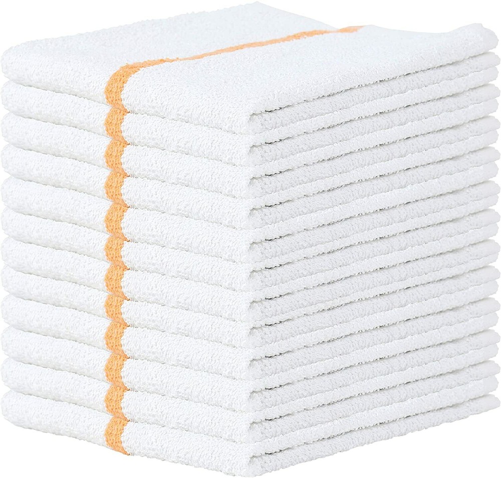 Bar Mop Towels 100% Cotton Kitchen Cleaning Towel Restaurant 16×19 Pack Of 12-24