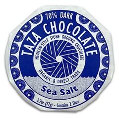 5/27 Taza Chocolate Organic Mexican-Style Disc 70% Dark Chocolate, Sea Salt, 2.7