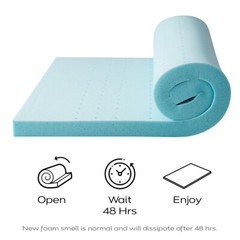 Memory Foam Mattress Topper-2,3 or 4” Gel Infused Ventilated Design Mattress Pad