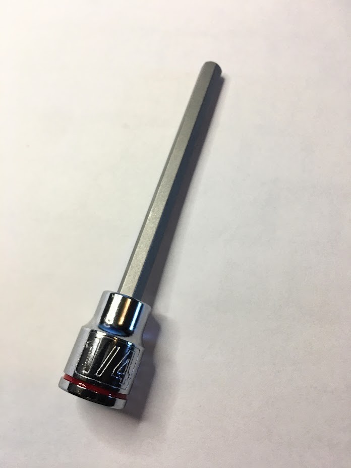 QUINN 1/4″ x 3/8″ Dr Hex Bit Socket – 4.2 in long – Free USA Shipping