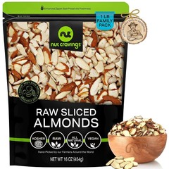 Sliced Almonds – Raw, Superior to Organic, Nut Snack, All Natural Kosher