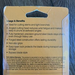 PRUNER Shears FISKARS Forged for Strength Standard Pruning 3/4” Cut Capacity NEW