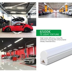 12 Pack LED T5 Integrated Single Fixture 4FT 20W LED Shop Ceiling Under Lights