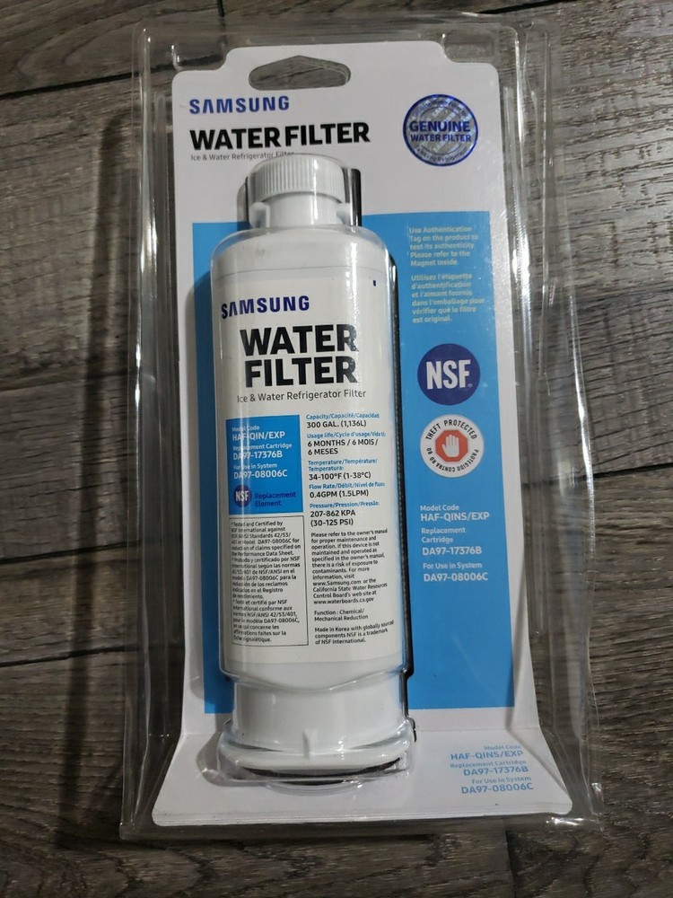 Samsung DA97-17376B Fridge Water Filter, HAF-QINS/EXP, For Use In DA97-08006C