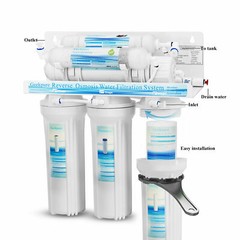 Geekpure 6 Stage Reverse Osmosis Water Filter System with Alkaline Filter 75 GPD