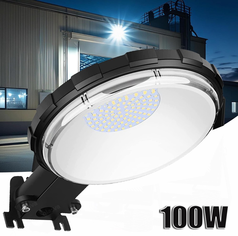 100W LED Barn Yard Street Outdoor Garden Security Light Dusk to Dawn Flood Light