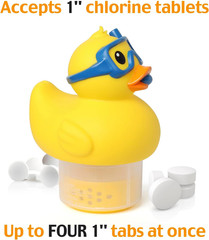 1 Inch Mini Pool Chlorine Floater ONLY for 1″ Tablets Mini Floating Pool Chlorin