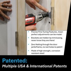 Door Install Kit Max Strength Secures Both Sides Door Stud Bracket