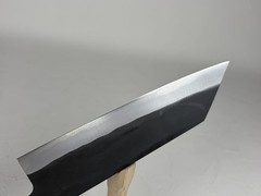 Kyusakichi Blue 2 core iron clad Bunka knife 190 mm zelkova handle
