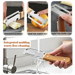 NEW 2 in 1 Multi-Functional Vegetable Peeler for Kitchen Stainless Steel Peeler