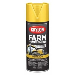 Krylon K01934008 Spray Paint, John Deere Yellow, High-Gloss, 12 Oz