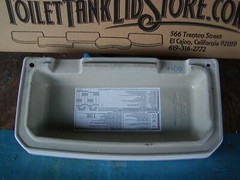 Porcher 80370 Toilet Tank Lid White Nice! 6C