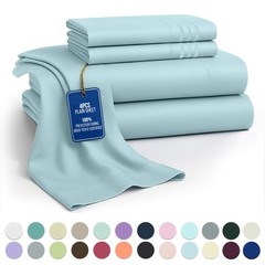 1800 Series 6 Piece Bedsheet Set Extra Soft Deep Pocket Hotel Luxury Bed Sheets