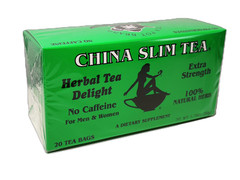 China Slim Tea Natural Herbal Tea No Caffeine Extra Strength 1.76oz – 20 Teabags