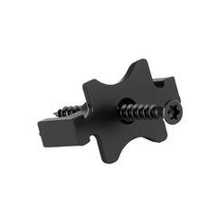 VEVOR 250PCS Hidden Deck Fasteners for Composite Decking Universal T Clips Black