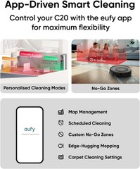 eufy Robot Vacuum Omni C20, Robot Vacuum and Mop ((Renewed Acceptable)