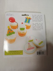 New stainless steel cookie cutter sets. Each pack has four cutters. Themes inclu