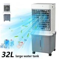 3-in-1 Portable Evaporative Air Cooler 32L Water Tank 3-Speed Swamp Cooler Fan