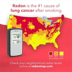 Airthings Corentium 223 Radon Detector Home Digital Monitor Portable AA Battery