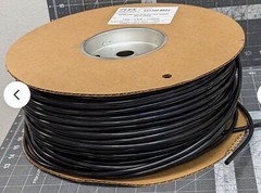 25’ft 4AN Fuel Line 1/8” ID x ¼” OD 110 psig Black Polyurethane Tubing [E3S2]