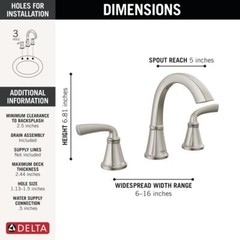 Delta Geist Bathroom Sink Faucet Spotshield Brushed Nickel-Certified Refurbished