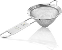 3.3″ Fine Mesh Strainer for Kitchen, 304 Stainless Steel Cocktail Sieve Sifters