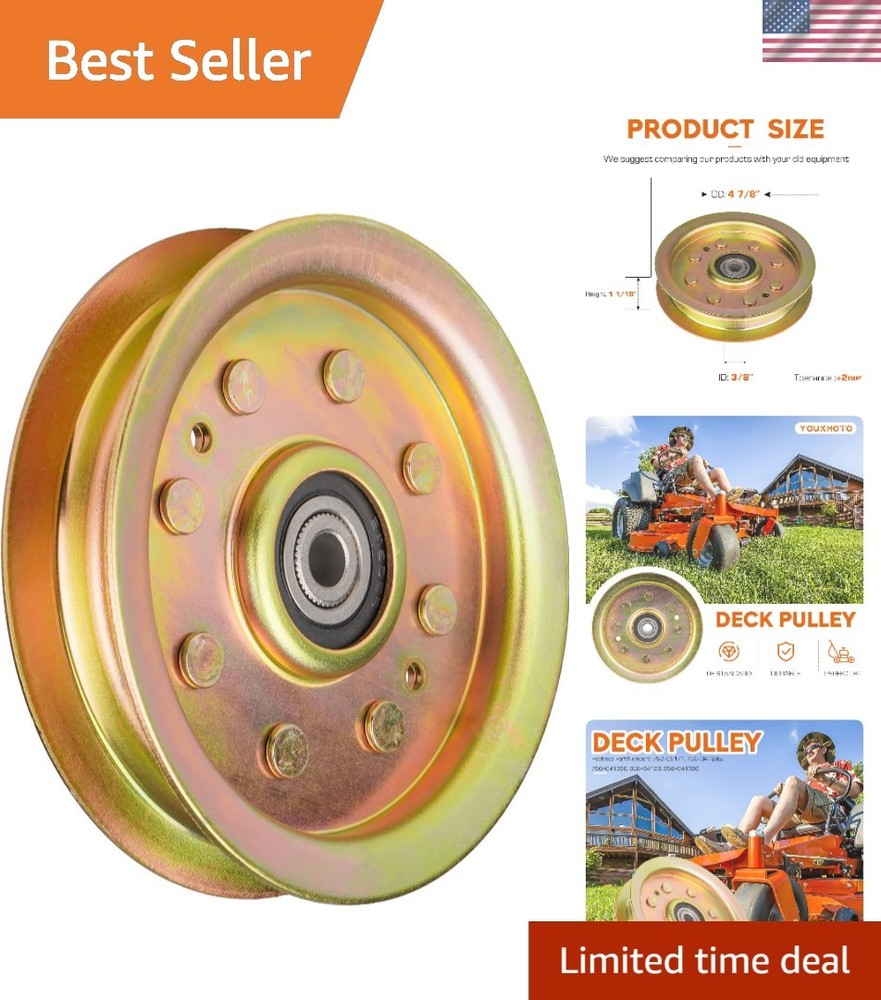 Durable 756-04129 Idler Pulley for Troy-Bilt & Cub Cadet, Easy Installation